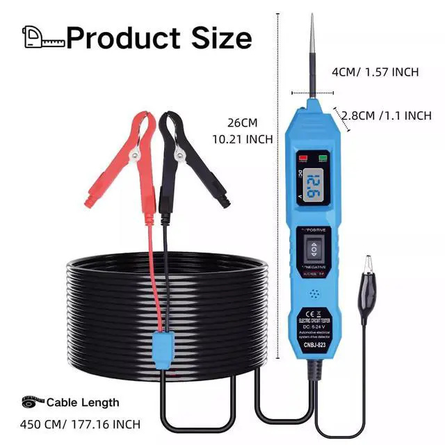 Alt view image 5 of 7 - 3.5-36V Digital Automotive Car Power Circuit Electrical Tester Probe Test Light