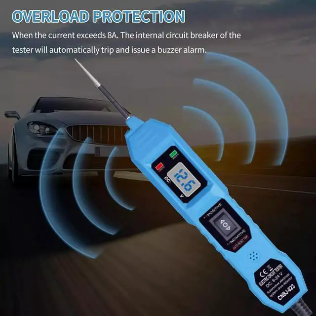 Alt view image 7 of 7 - 3.5-36V Digital Automotive Car Power Circuit Electrical Tester Probe Test Light