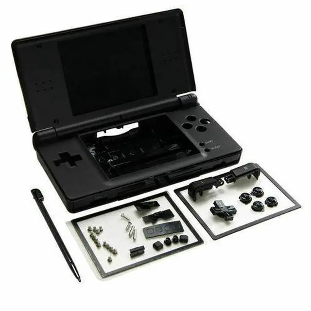 Main image of Full Replacement Housing Shell Screen Lens Black For OEM Nintendo DS Lite NDSL