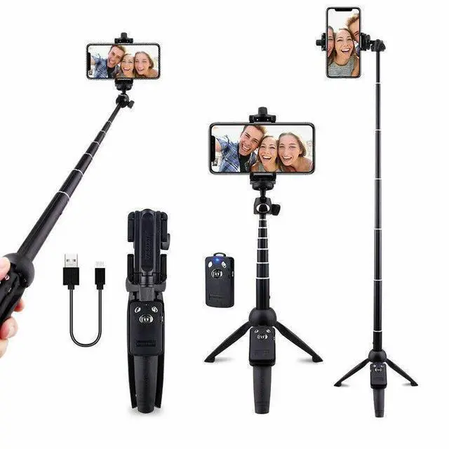 Main image of Selfie Stick Tripod 40" Bluetooth Remote Portable for iPhone and Android Phones