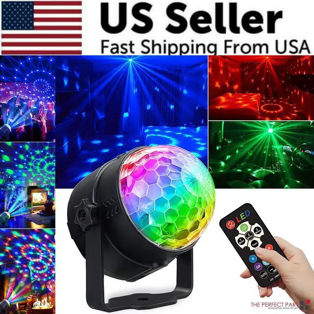 Alt view image 2 of 7 - Disco Party Lights Strobe LED DJ Ball Sound Activated Bulb Dance Lamp Decoration