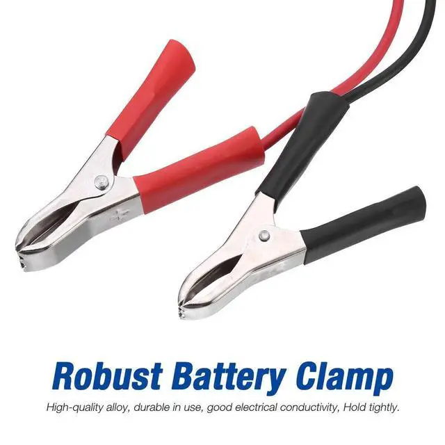 Alt view image 3 of 7 - 2PCS Car Battery Alligator Clamp Clip Cigarette Lighter Power Adapter Socket 12V