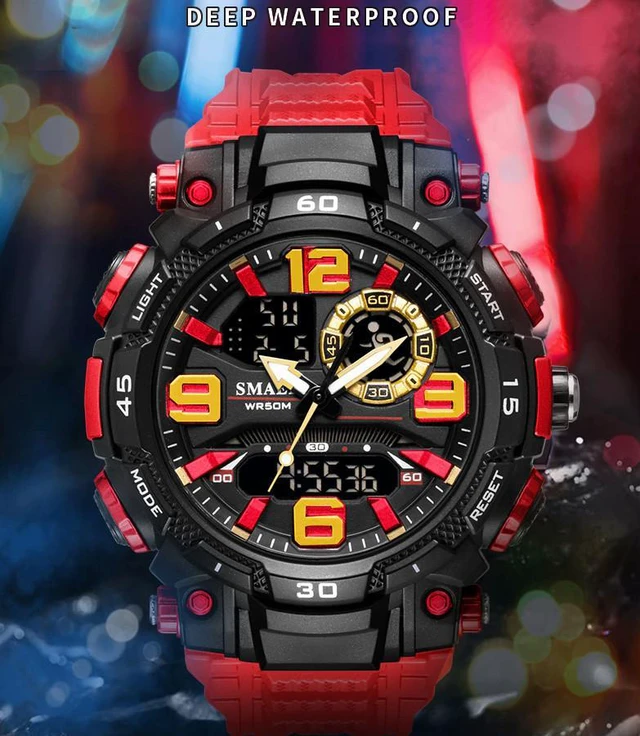 Alt view image 5 of 7 - Military Men Watch Fashion Sport Outdoor G Wristwatch Male Digital Stopwatch