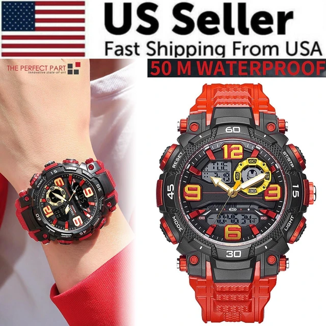 Alt view image 2 of 7 - Military Men Watch Fashion Sport Outdoor G Wristwatch Male Digital Stopwatch