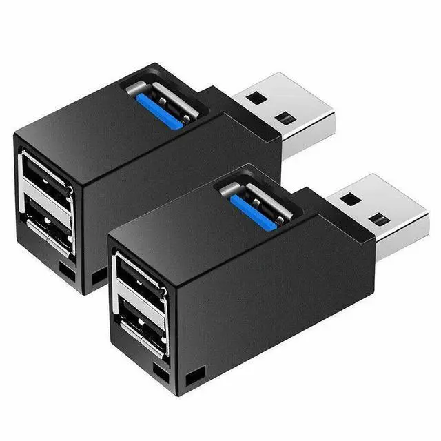 Main image of 2 Pcs 3 Port USB 3.0 Hub Portable High Speed Splitter Box For PC Notebook Laptop