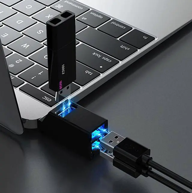 Alt view image 4 of 7 - 2 Pcs 3 Port USB 3.0 Hub Portable High Speed Splitter Box For PC Notebook Laptop