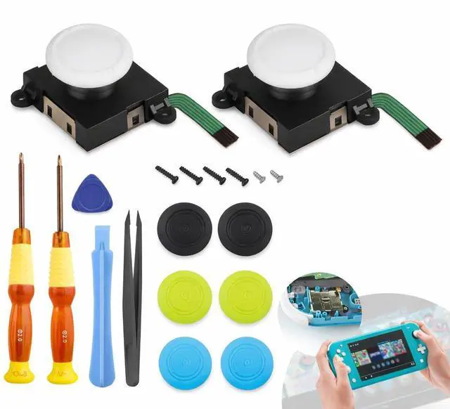 Main image of For Nintendo Switch Lite 19in1 Analog Joystick Replacement Repair Tool Kit Set