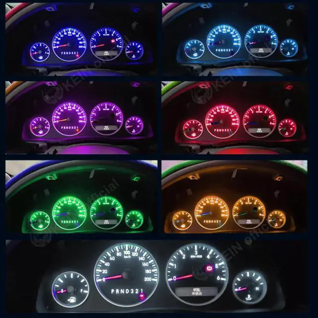 Alt view image 4 of 7 - 70PCS T5 T10 5050-SMD LED Speedometer Instrument Gauge Cluster Dash Light Bulbs