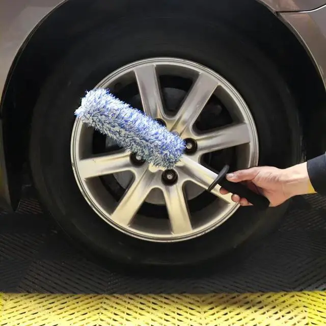 Alt view image 6 of 7 - Car Alloy Wheel Cleaning Brush Tool Tire Washing Clean Soft Bristle Cleaner US