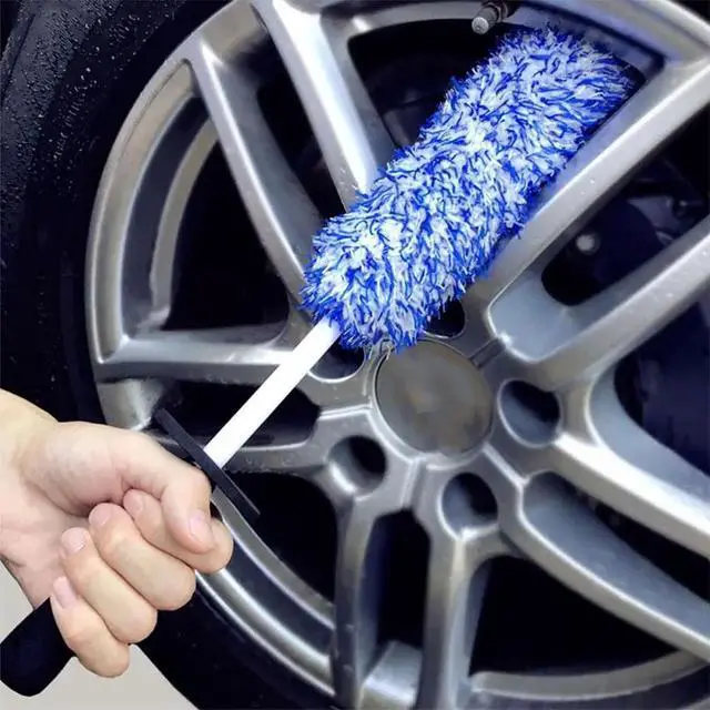 Alt view image 4 of 7 - Car Alloy Wheel Cleaning Brush Tool Tire Washing Clean Soft Bristle Cleaner US