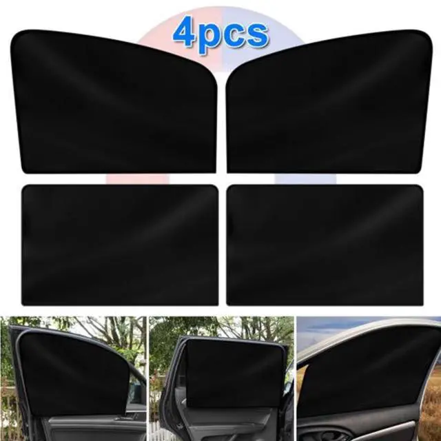 Alt view image 6 of 7 - 4X Magnetic Car Side Front Rear Window Sun Shade Cover Mesh Shield UV Protection