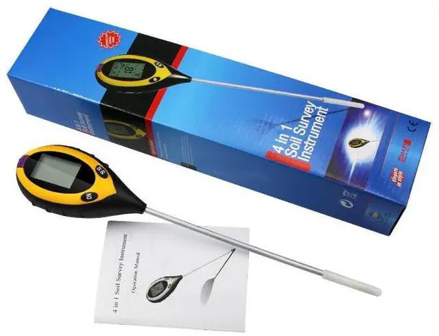 Main image of 4 In 1 LCD Digital Soil Tester PH Water Moisture Temperature Sunlight Plant Test