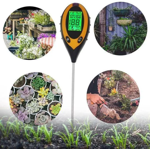 Alt view image 6 of 7 - 4 In 1 LCD Digital Soil Tester PH Water Moisture Temperature Sunlight Plant Test
