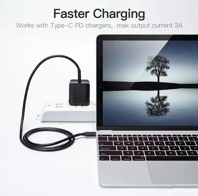 Alt view image 6 of 7 - 3 Pack 6FT USB-C to USB-C Cable Fast Charge Type C Charging Cord Rapid Charger