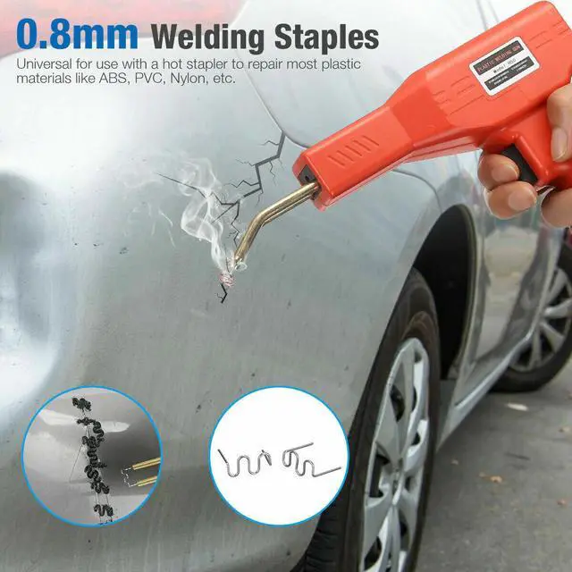Alt view image 4 of 7 - 500PCS Hot Stapler Staples Repair Kit For Plastic Welder Gun Car Bumper Fender