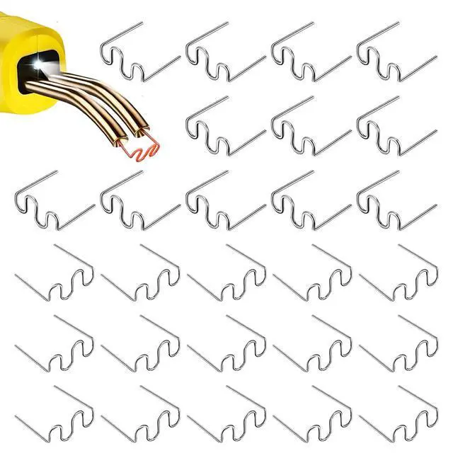 Alt view image 3 of 7 - 500PCS Hot Stapler Staples Repair Kit For Plastic Welder Gun Car Bumper Fender