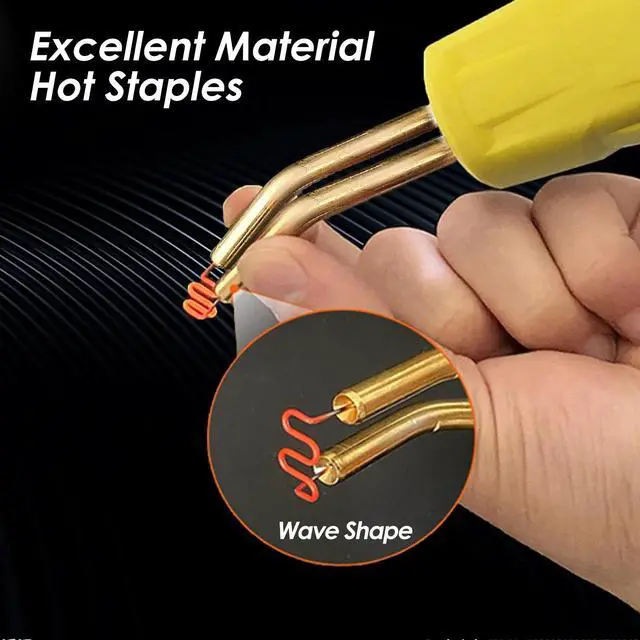 Alt view image 6 of 7 - 500PCS Hot Stapler Staples Repair Kit For Plastic Welder Gun Car Bumper Fender