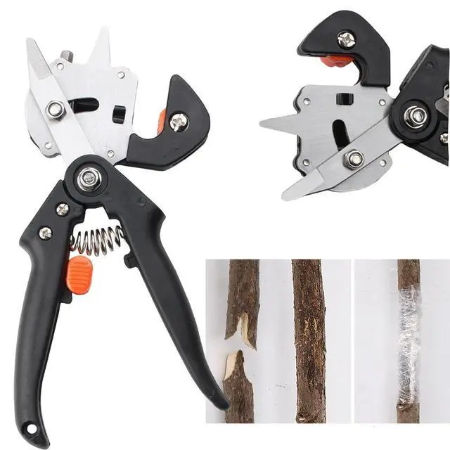 Alt view image 5 of 7 - Garden Tree Grafting Knife Pruning Pruner Shears Snip Scissors Cutting Tool Kit