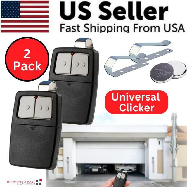 Alt view image 2 of 7 - 2 For Universal Clicker 375LM 375UT KLIK1U Garage Gate Door Opener Remote Dip