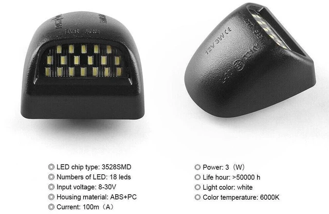 Alt view image 3 of 7 - For 00-06 Chevy Tahoe Suburban GMC Yukon XL LED License Plate Light Lamp Pair