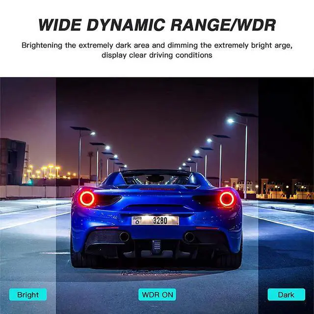 Alt view image 3 of 7 - HD 1080P Car Dual Lens Dash Cam 4" DVR Recorder Front & Rear Camera Night Vision