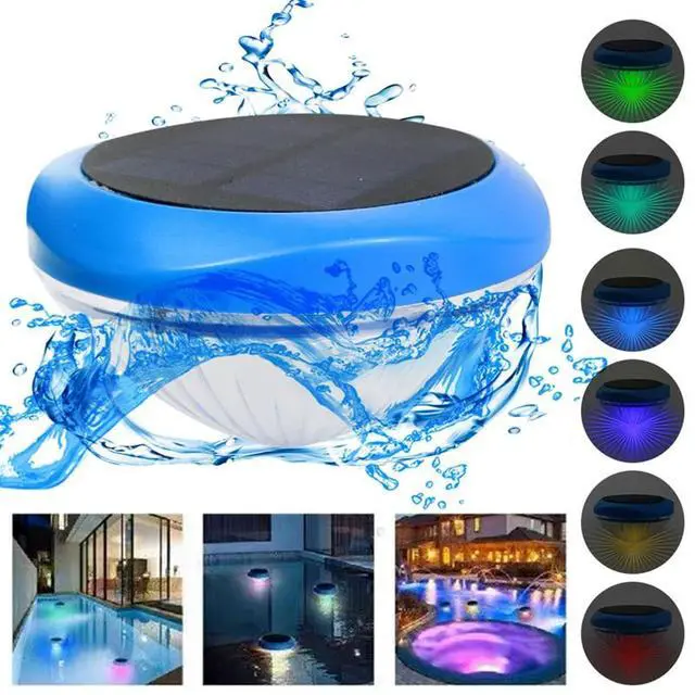 Alt view image 5 of 7 - Solar LED RGB Light Outdoor Garden Pond Swimming Pool Floating Waterproof Lamps