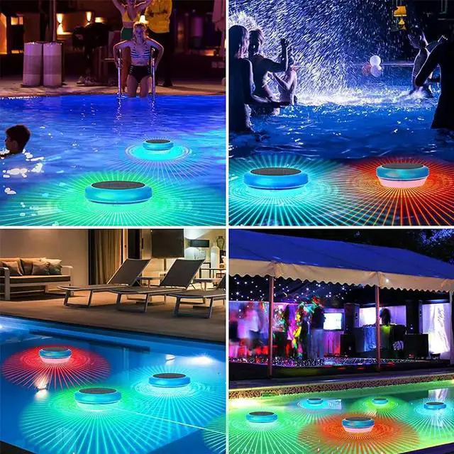 Alt view image 7 of 7 - Solar LED RGB Light Outdoor Garden Pond Swimming Pool Floating Waterproof Lamps