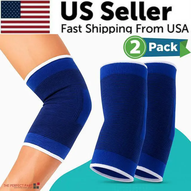 Alt view image 2 of 7 - Elbow Elastic Compression Sleeve Elbow Brace Tennis Arthritis Bursitis Relief