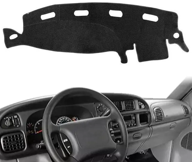 Alt view image 3 of 7 - Dashboard Mat Dash Cover Carpet For 1998-2001 Dodge Ram 1500 2500 3500 Dash-Mat