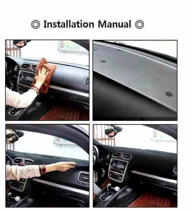 Alt view image 6 of 7 - Dashboard Mat Dash Cover Carpet For 1998-2001 Dodge Ram 1500 2500 3500 Dash-Mat