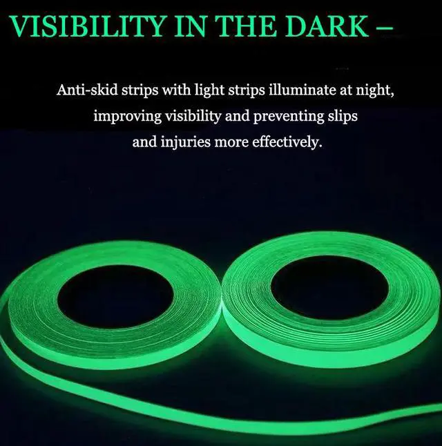 Alt view image 4 of 7 - 2PC Luminous Tape Self Adhesive Glow In The Dark Wall Sticker Fluorescent Light