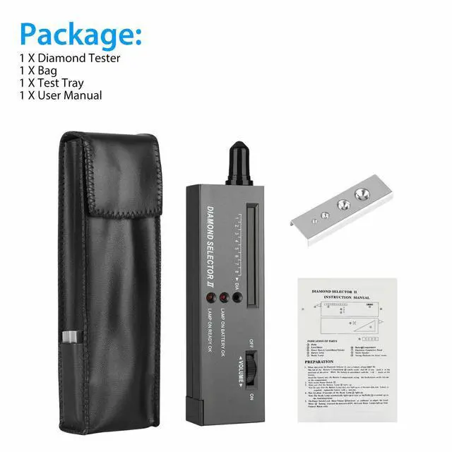 Alt view image 4 of 7 - Portable Diamond Tester Selector Illuminated Jewelry Gemstone Testing Tool Kit