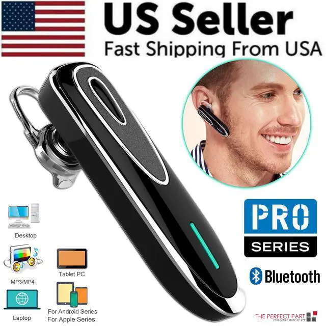 Alt view image 2 of 7 - Bluetooth 5.0 Earpiece Wireless Headset Noise Cancelling Earbuds Driving Trucker