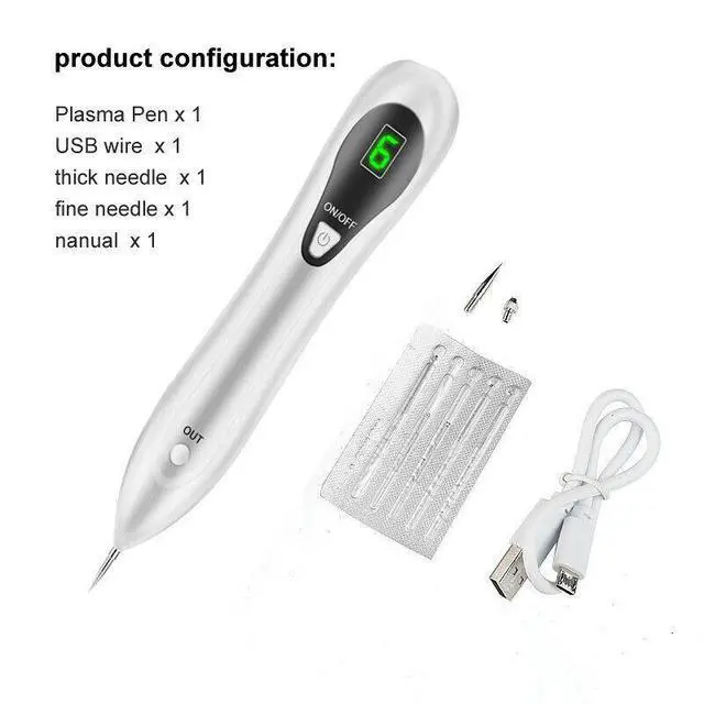Alt view image 5 of 7 - Electric Laser Plasma Pen Mole Removal Dark Spot Remover Skin Wart Tag Tattoo