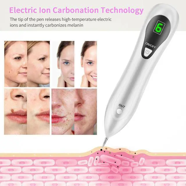 Alt view image 7 of 7 - Electric Laser Plasma Pen Mole Removal Dark Spot Remover Skin Wart Tag Tattoo