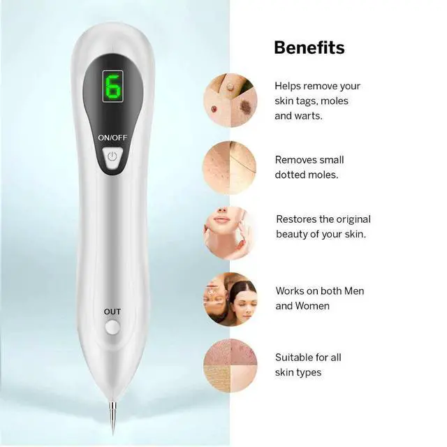 Alt view image 4 of 7 - Electric Laser Plasma Pen Mole Removal Dark Spot Remover Skin Wart Tag Tattoo