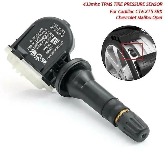 Alt view image 6 of 7 - 4 PACK Tire Pressure Monitor Sensor For GM Buick Chevy GMC TPMS 433MHz 13598773