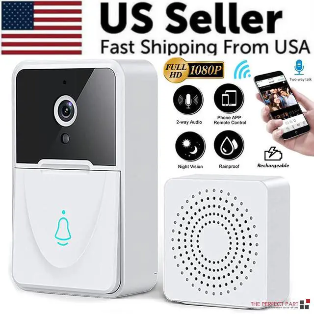 Alt view image 2 of 7 - Wireless Security WiFi Smart Doorbell Intercom Video Camera Bell Chime Door Ring