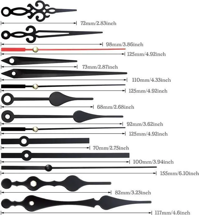 Alt view image 3 of 7 - DIY Clock Movement Quartz Mechanism Wall Replacement Repair Tool Parts Hands Kit