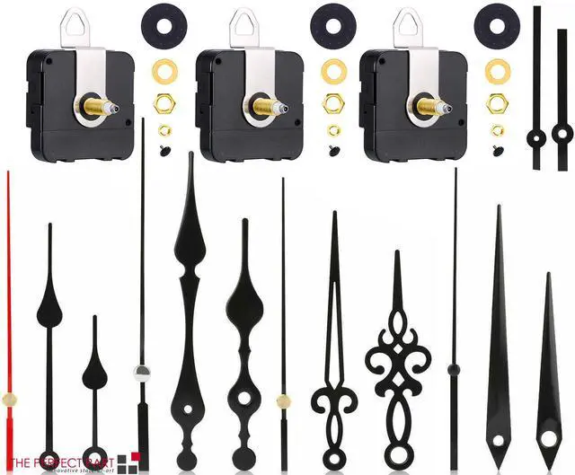 Alt view image 6 of 7 - DIY Clock Movement Quartz Mechanism Wall Replacement Repair Tool Parts Hands Kit
