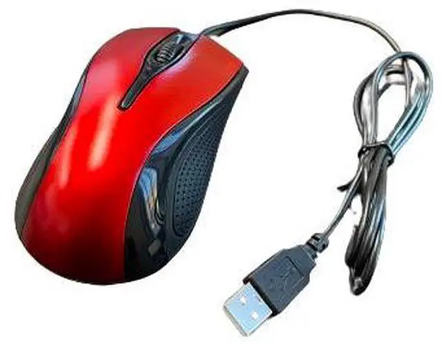 Main image of USB 2.0 Optical Wired Scroll Wheel Mouse For PC Laptop Notebook Desktop Red Mice