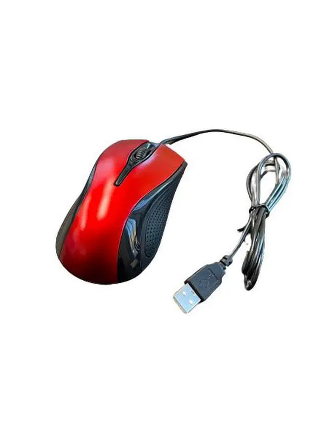 Alt view image 4 of 7 - USB 2.0 Optical Wired Scroll Wheel Mouse For PC Laptop Notebook Desktop Red Mice