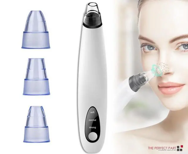 Alt view image 6 of 7 - Electric Blackhead Remover Cleaner Face Diamond Pore Vacuum Suction White Heads