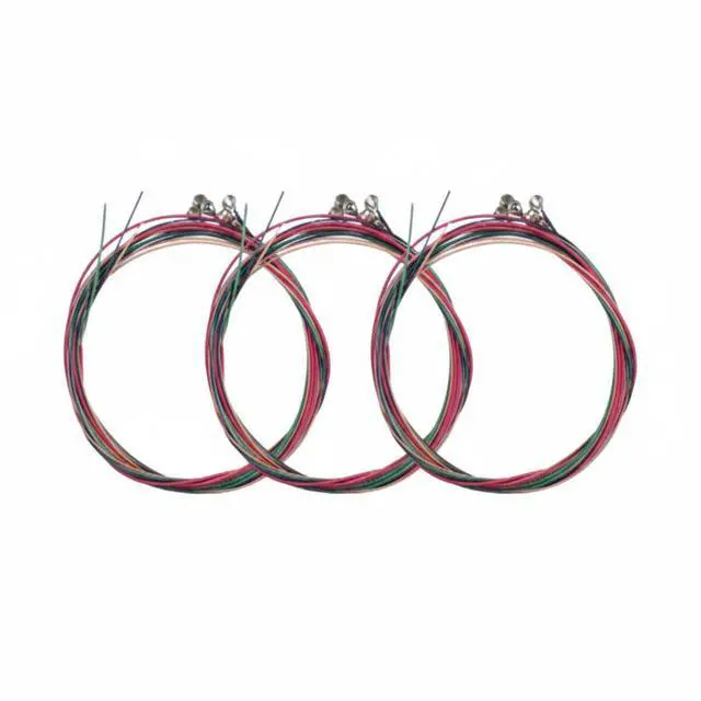 Main image of 3 Sets of 6 Guitar Strings Replacement Steel String For Acoustic Guitar 1st-6th