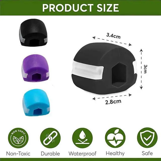 Alt view image 6 of 7 - 3PCS Jawline Exerciser Mouth Exercise Fitness Ball Neck Face Jaw Trainer Toning