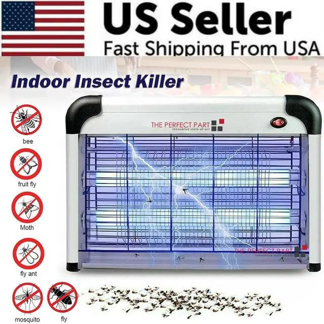 Alt view image 2 of 7 - Lamp Insect Killer Mosquito Zapper Bug Pest Fly Trap Electric Indoor Light Lawn