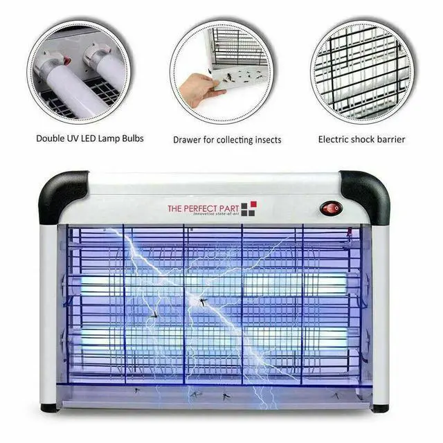 Alt view image 3 of 7 - Lamp Insect Killer Mosquito Zapper Bug Pest Fly Trap Electric Indoor Light Lawn