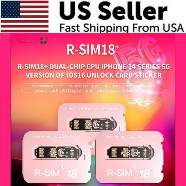 Alt view image 2 of 7 - R-SIM18+ RSIM 18+ Nano Unlock Card For iPhone 14 Plus 13 12 11 Pro Max XR iOS 16