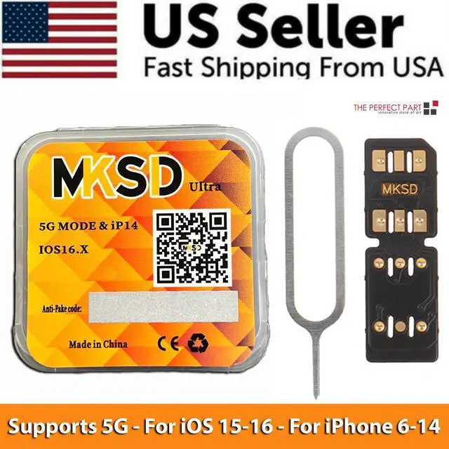 Alt view image 2 of 7 - MKSD Ultra V5.3 Unlock Card RSIM Chip Service iPhone 14 13 12 11 X XR 8 7 6 2026
