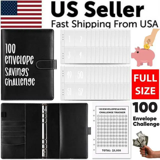 Main image of 100 Envelope Challenge Budget Planner $5,050 Money Saving Cash Challenge Book